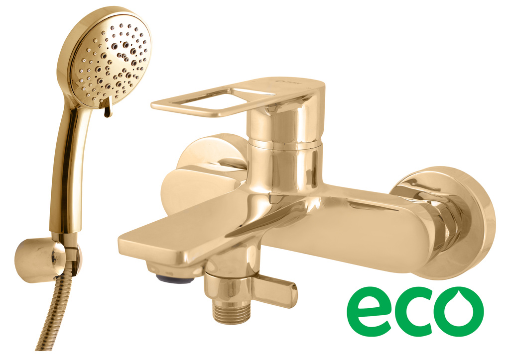 Bath lever mixer NIL  GOLD POLISHED