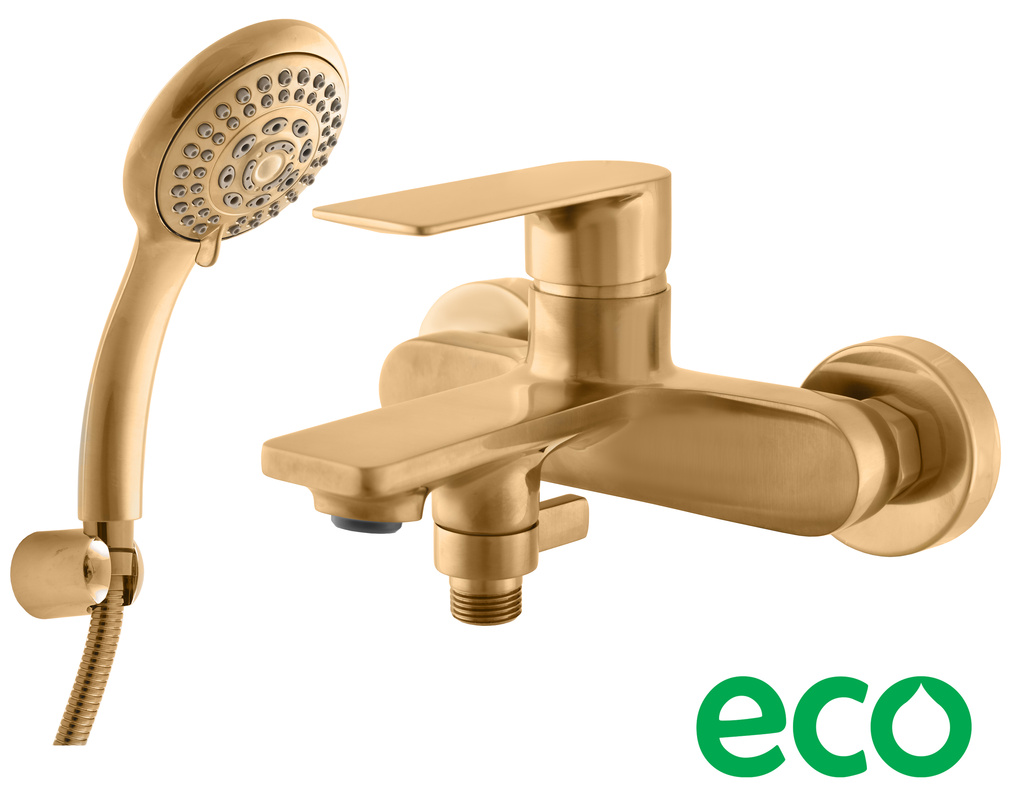 Bath lever mixer NIL GOLD BRUSHED