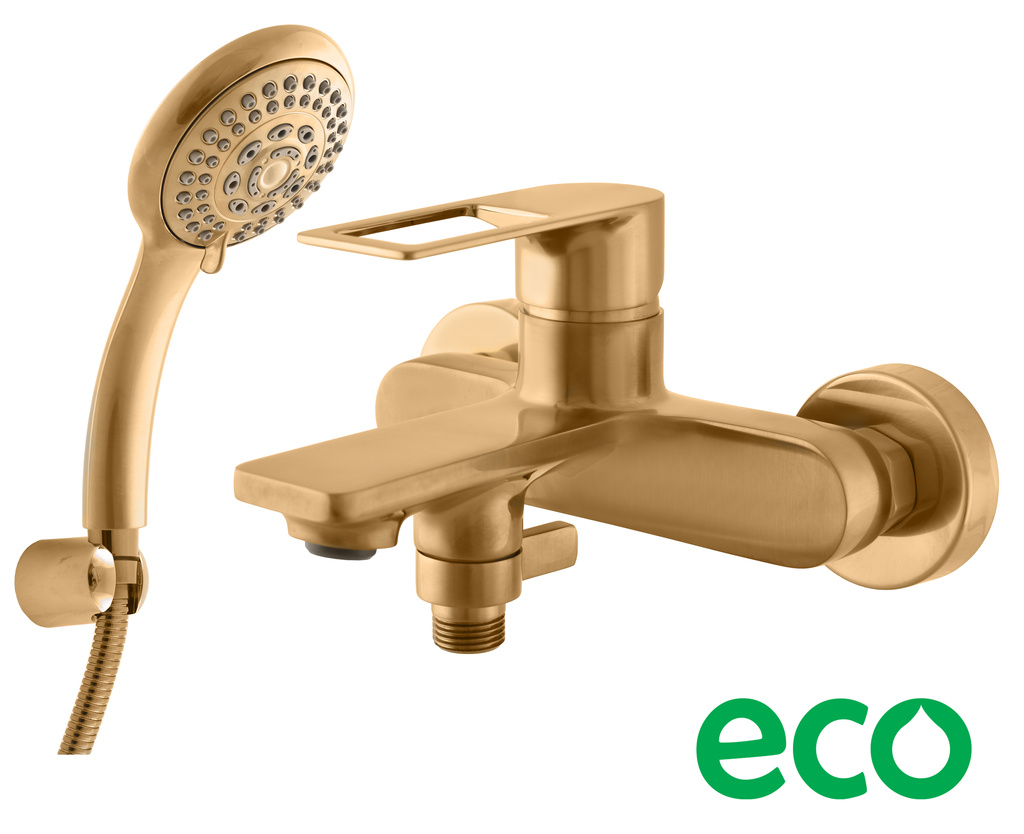 Bath lever mixer NIL GOLD BRUSHED