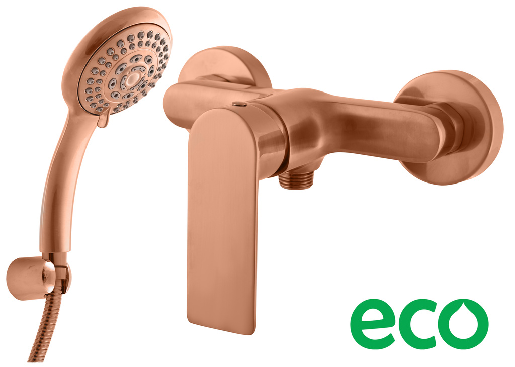 Shower lever mixer NIL ROSE GOLD BRUSHED